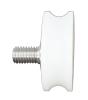 Türlaufrolle PA6 ø44/38/M10 x 15,5 mm 1 x Lager 629 ZZ, Achse exz. M10 AG